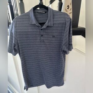 Travis Mathew Blue Striped polo shirt